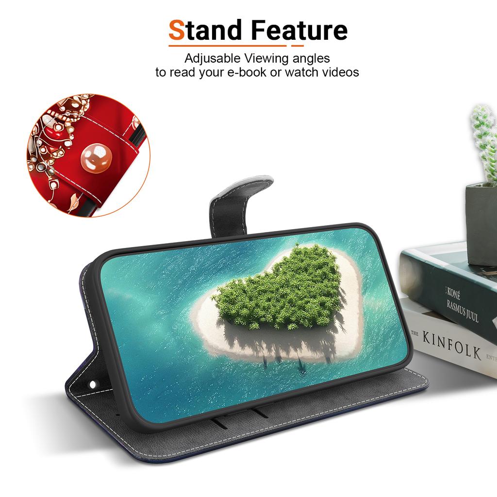 For Sony Xperia 1 VII Leather Case Stand Wallet Pattern Printing Phone Cover with Wrist Strap