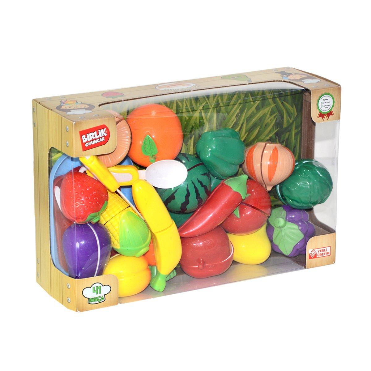 

URT007-BOX-3 Набор овощей и фруктов для нарезки, 41 шт.