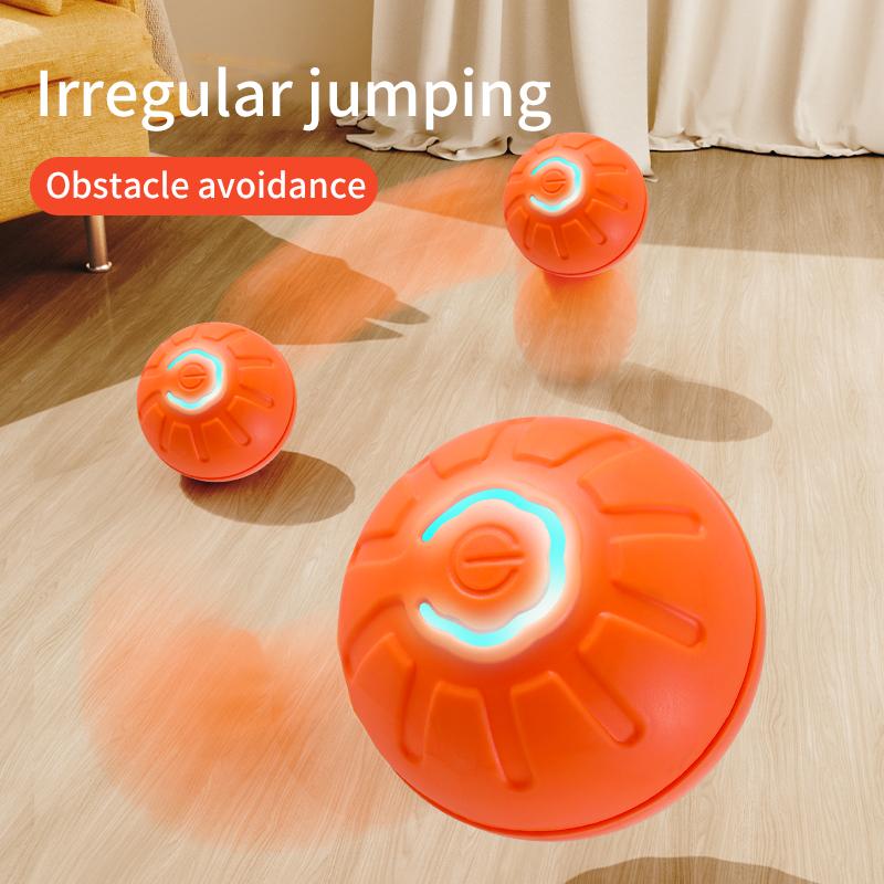 Smart Dog Toy Ball Automatic Rolling Ball Electronic Interactive Pet Toy Cat Balls Training USB for Puppy Birthday Gift Kitten Product