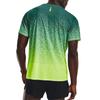 Under Armour UA Rush Gradient Logo Print Crew Neck T-Shirt Men Tops Teal 1378403-722