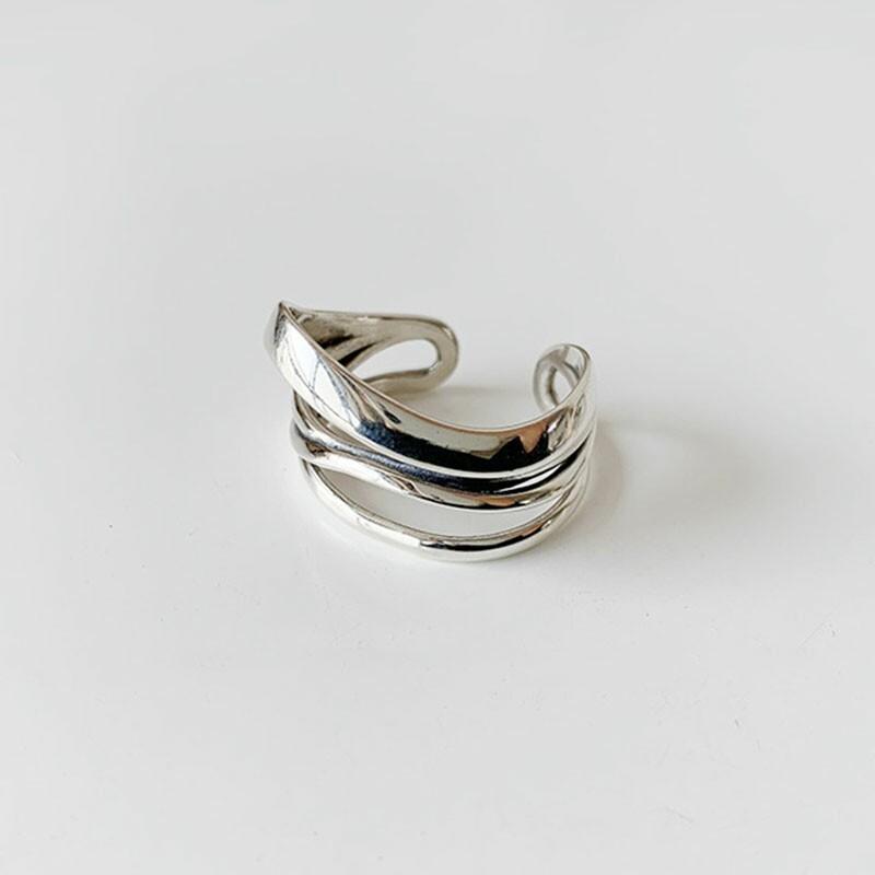 925 Sterling Silver Vintage Cross Winding Finger Rings for Women Couple Minimalist Party Jewelry Gift Prevent Allergy