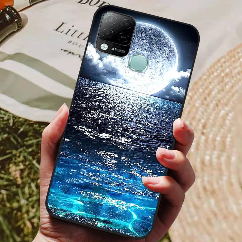 For Infinix Hot 10T Case Phone Cover Soft Silicone TPU Back Cases for Infinix Hot 10S NFC Case X689 Coques Hot10T  Hot10S Fundas
