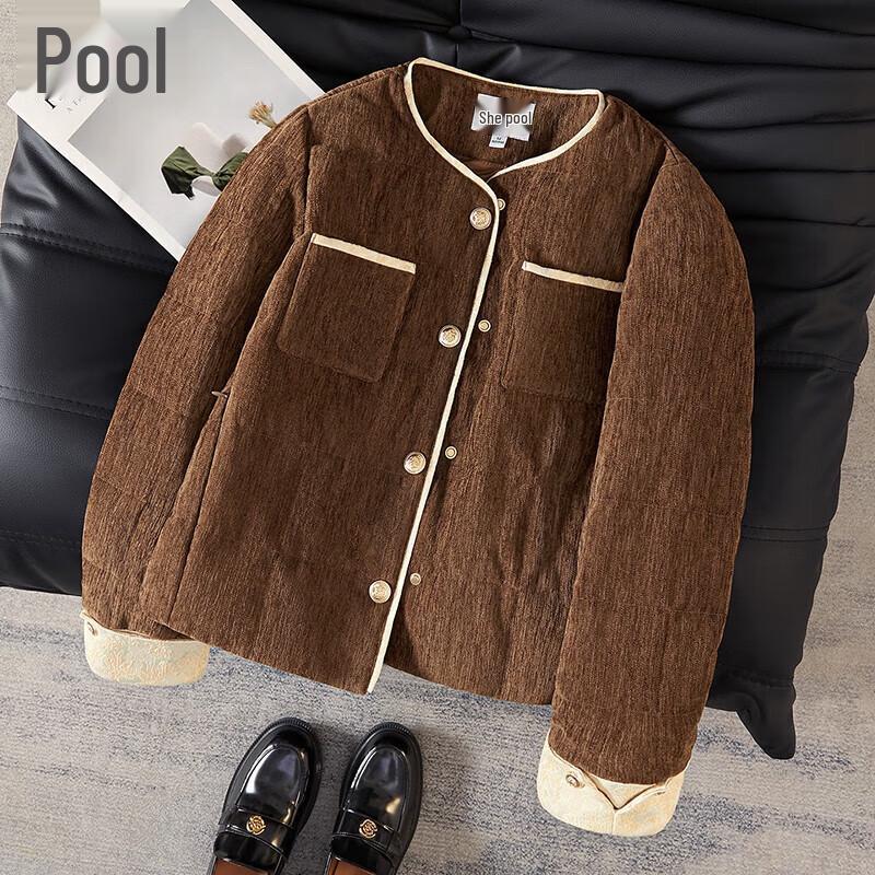 

Women s Retro New Chinese Style Color Block Down Jacket M