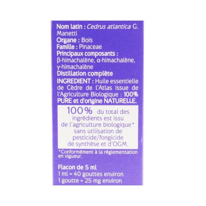 Naturactive Huile Essentielle Bio Cèdre De l'Atlas 5ml
