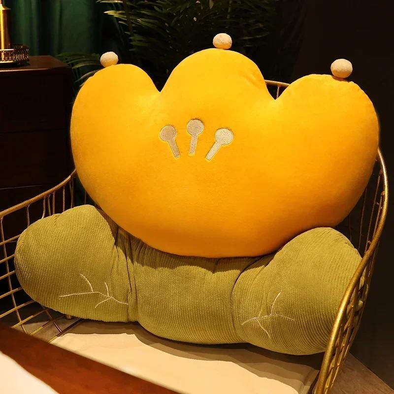 Flower Plush Pillow Sleeping Decorative Bed Cushion Bedhead Seat Backrest Home Large Size Detachable Washable Cushion