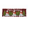 1PC Semi-Sheer Easy Install Swag Valance Atmosphere Scarf Xmas Bedroom No-Drill Christmas Festive Valance Holiday 137x45cm