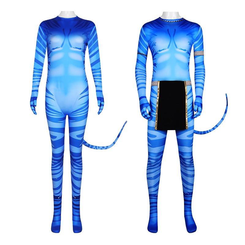 Avatar Cosplay Kostüm, gleiches Kostüm wie im Film „Avatar – The Way of Water“, Halloween Cosplay Bühnenkostüm