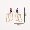 A pair of exaggerated design multi-layer diamond earrings, luxurious and beautiful dinner party women's ear accessories