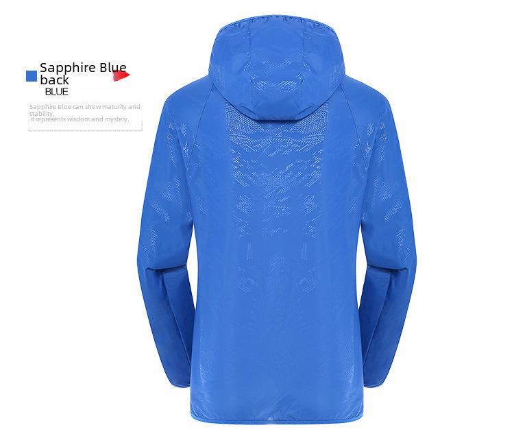Men’s and Women’s Lightweight UV Protection Jackets – Windbreaker for Outdoor Activities, Fishing, and Advertising with Custom Logo.