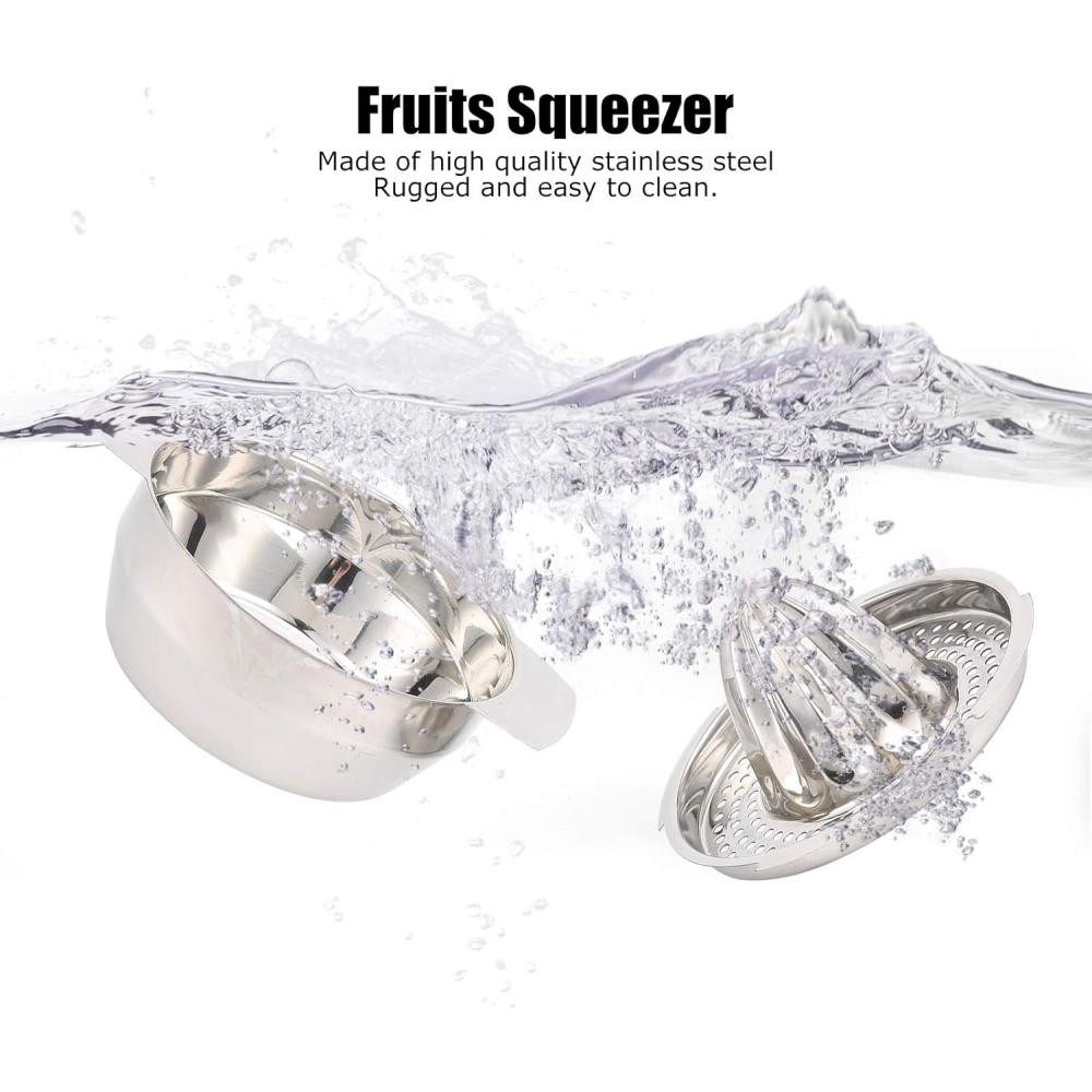 Mini Stainless Steel Manual Lemon Juicer, Orange Extruder, Fruit Press, Household Juicer, Suitable for a Variety of Citrus Fruit