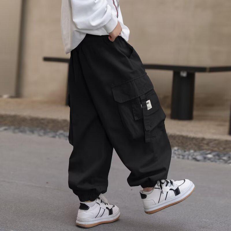 Boys' 2025 Spring & Autumn Casual Long Trousers - New Style for Middle & Older Children