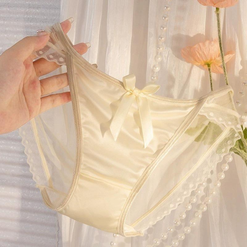 French-style Sexy Lace Mesh Women's Panties Thin Quick-drying Skin-friendly Seamless Briefs