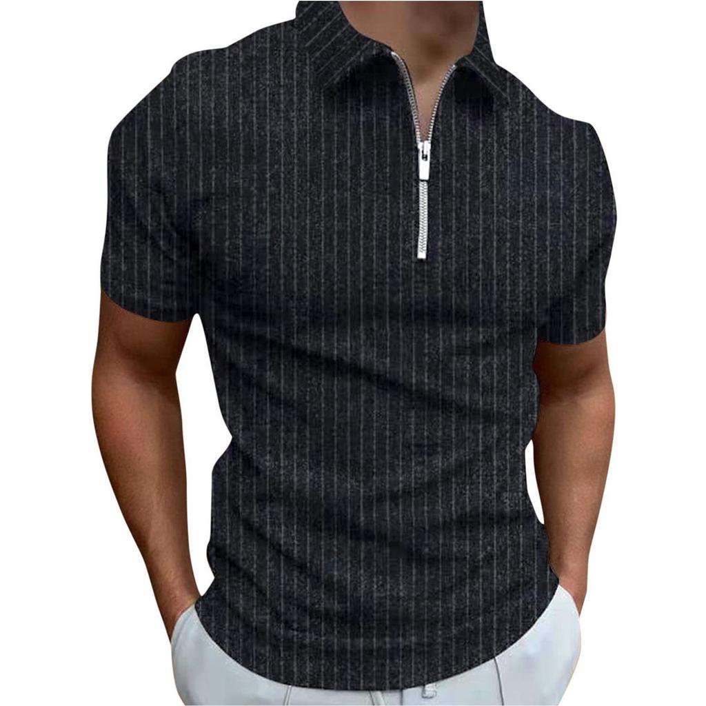 Men's Shirt Golf Shirt Retro Color Contrast Outdoor Street Short Sleeves Button-Down Print Clothing Apparel Fashion Designer Casual Breathable