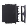Universal Car Truck Double Din Radio Pocket Drink-Cup Holder Tray Organizer Storage Box