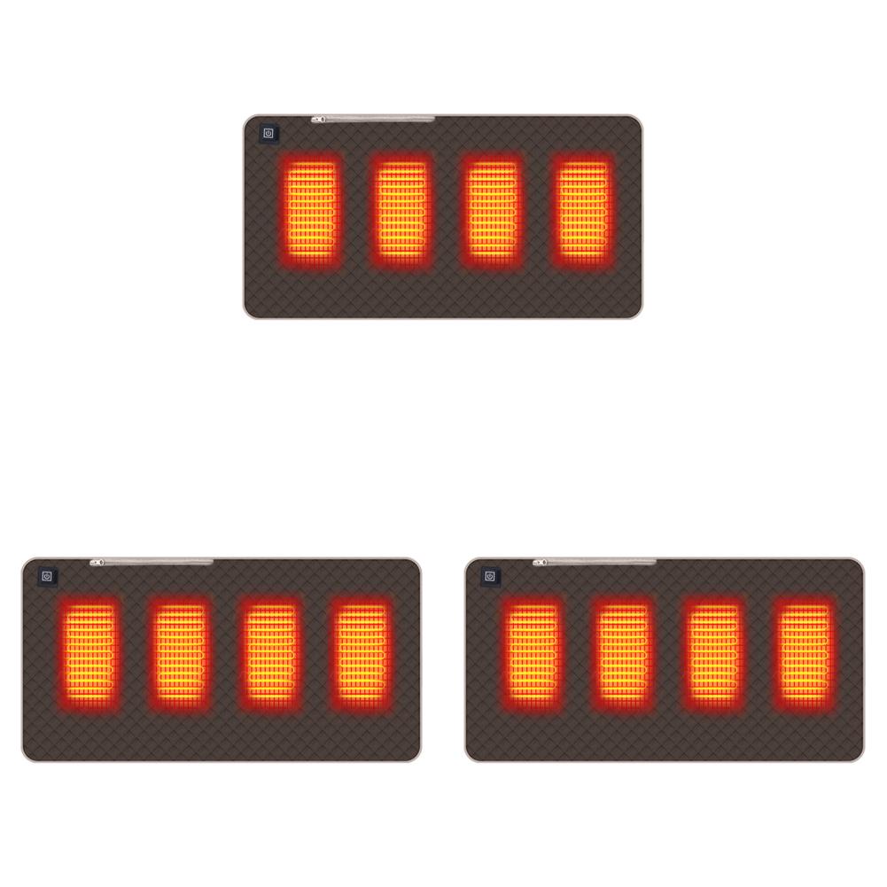 4 Beheizte Bereiche Beheiztes Wärmesitzkissen Tragbare Heizmatte Verdickte Ausführung Typ C/USB-Aufladung für Winter Outdoor Stadion Angeln