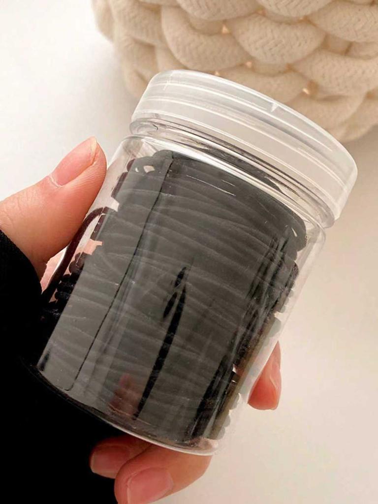 100 pieces of high elasticity rubber bands, colorful and simple hair ties, high elasticity rubber bands