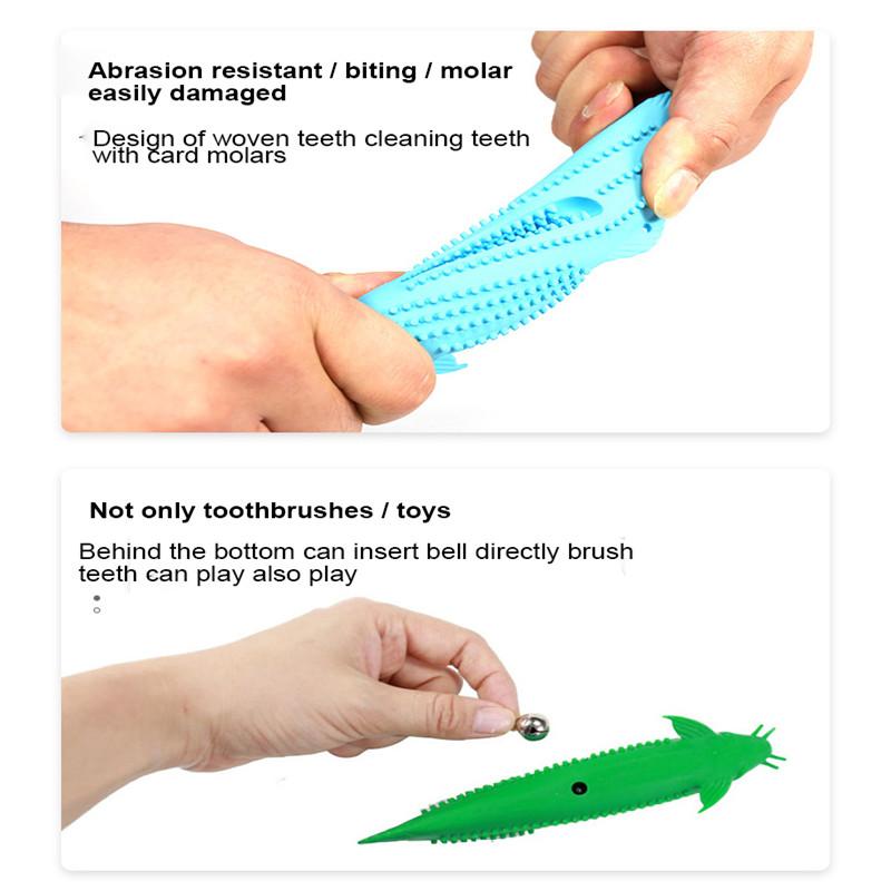 interactive cat toothbrush