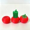 3D Printed Fidget Tomato Toy Spiral Fruit Shaped Sensory Toy Stress Relief Desk Toy for Adults Kids Anxiety Relaxing