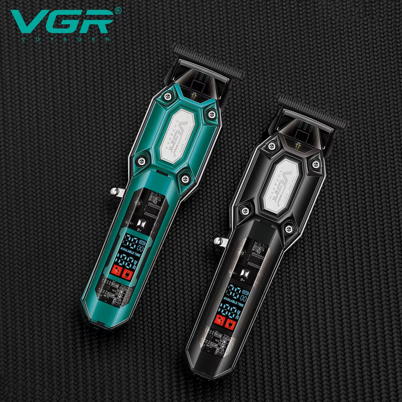 New High-quality High-power Hair Clipper LCD Display Engraving Electric Razor Men's Special Notch Electric Hair Clipper with LED Screen