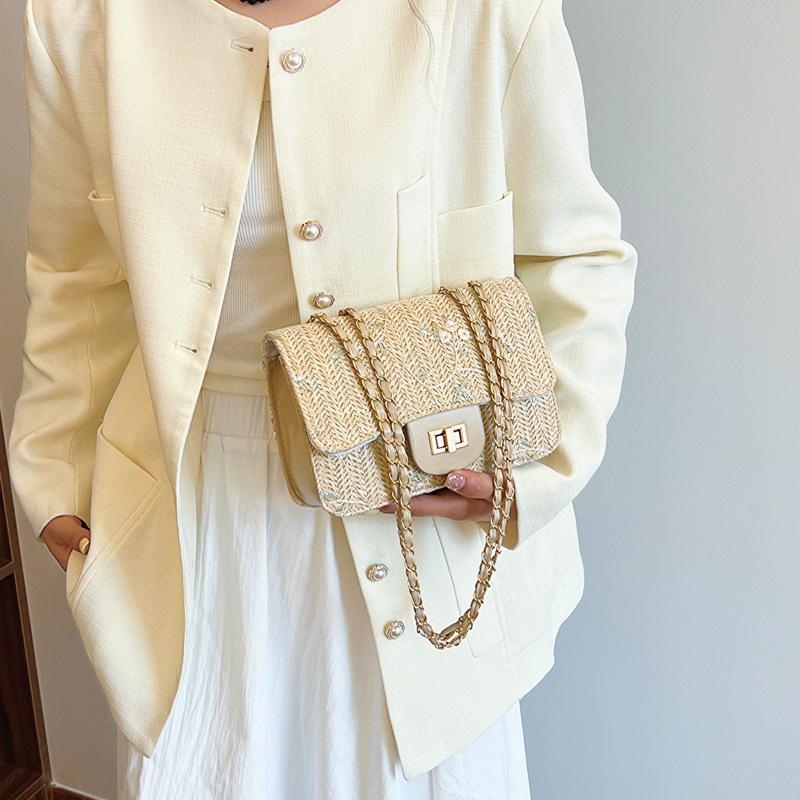 Bolsa Trançada Nova Moda Trendy Bolsa Casual de Ombro Único Axila Bolsa Simples para o Dia a Dia Bolsa de Mão