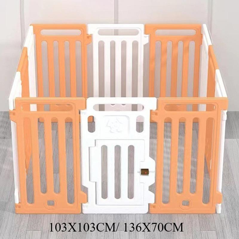 High 65CM Indoor Pet Fence Gate Small Medium Dog Enclosure Cage Free Combination Home Pet Playpen Portable Panels Pet Supplies