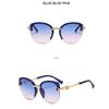 Women's Sunglasses, Fashionable Cat's Eye Half-frame Sunglasses