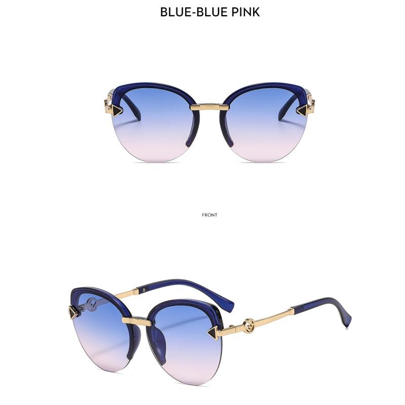 Women's Sunglasses, Fashionable Cat's Eye Half-frame Sunglasses