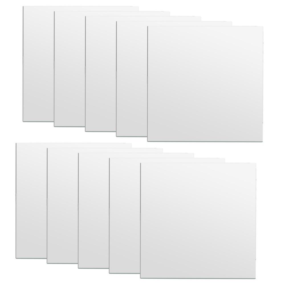 25pcs 1mm Thick Acrylic Mirror Wall Sticker Acrylic DIY Mirror Sheet Indoor Wall