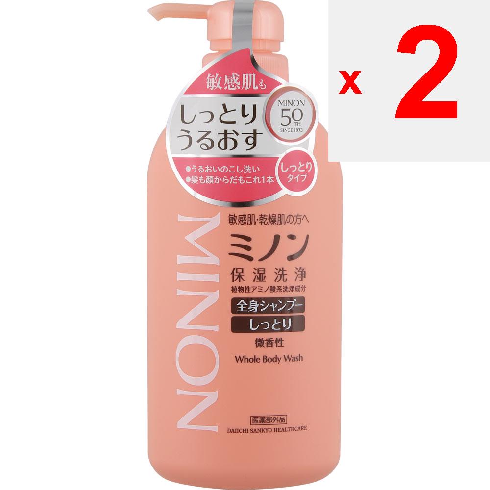 Daiichi Sankyo Healthcare Minon Whole Body Shampoo Moist Type 450mL (Quasi Drug) Body Care <How To Use> Soak a Sponge or Gauze In Hot Water, Add an Ap