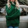 Women's Casualsolid Color Casual Thick Line Long Sleeve Turtleneck Sweater