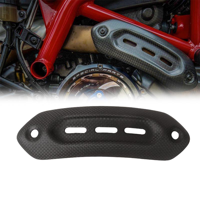 100% Carbon Fiber Exhaust Heat Shield Cover Guard Gloss/Matt Motorcycle For Ducati Hypermotard 821 939 950