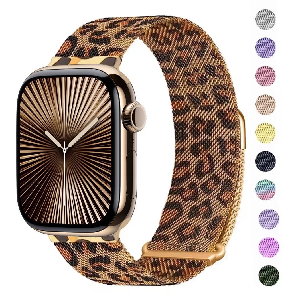 Milánský smyčkový řemínek pro Apple Watch Band 46mm 45mm 44mm 40mm 41mm Pride Náramek iwatch Řada 12/11/10/9 8 7 SE3/Ultra 3 4 49mm 3