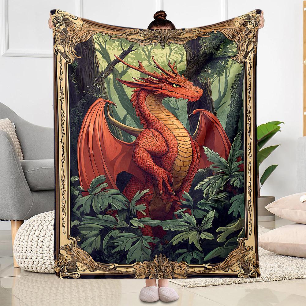 Dungeons & Dragons Blanket Ultra-Soft Great for Office Chair Couch Picnics Four Seasons Universal Modern Style Perfect Gift for Relatives and Friends