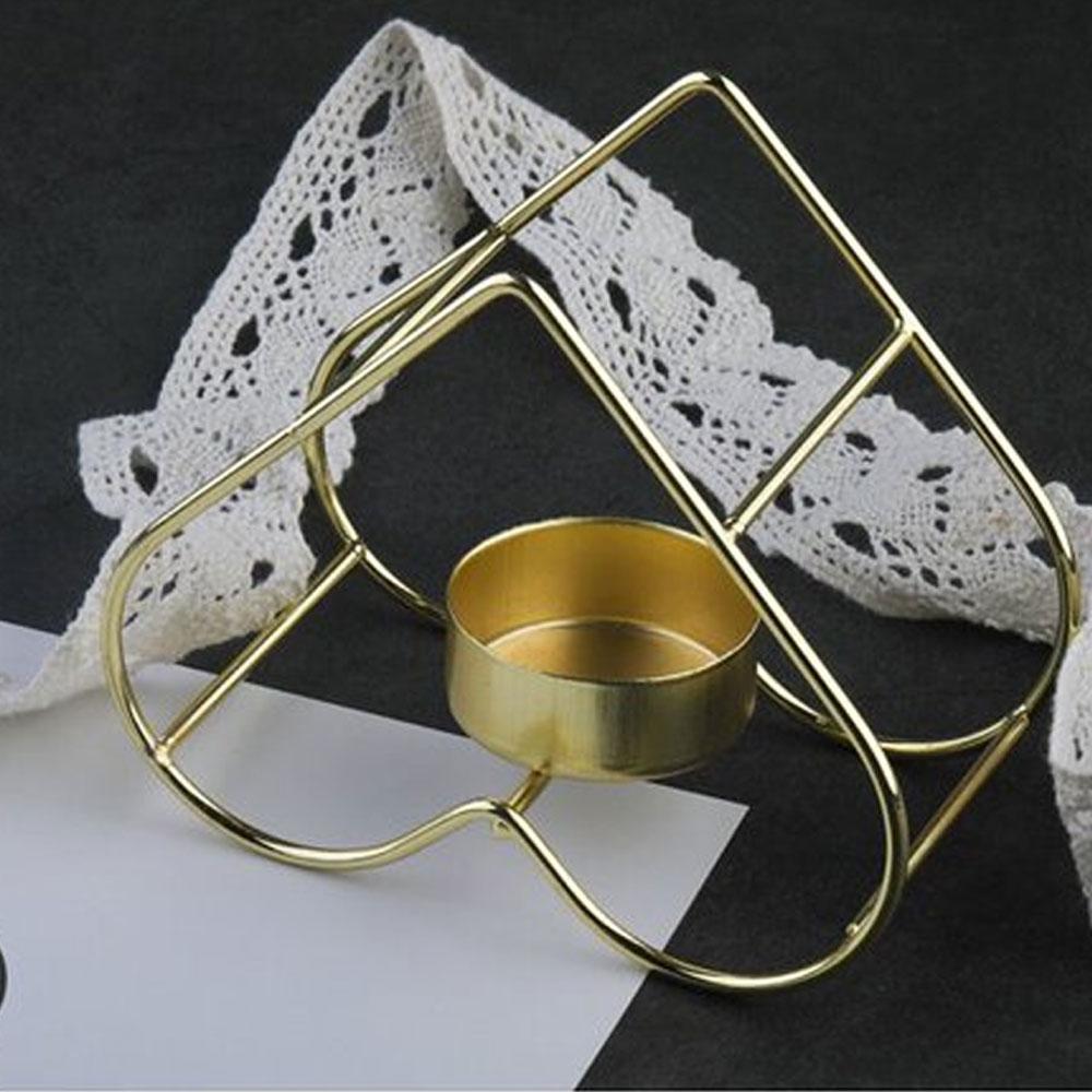 Electroplating Golden Candle Holders Wedding Decoration Accessories Candlesticks For Candelabro Centerpiece Vintage Living Room