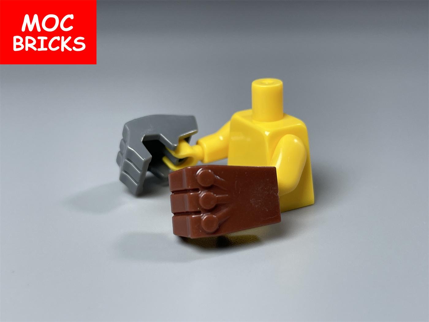 Yiran Toy Dark Grey 4Pairs/Lot Moc Bricks Body Part Hand Gorilla Fist Boxing Glove 11092 Weapon Building Blocks Do-It-Yourself Dolls Playthings For Children Presents Dark