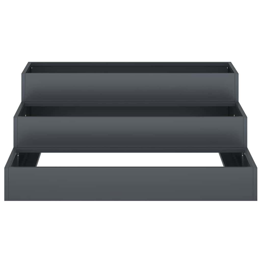 Garden Planter Anthracite 90 X 90 X 35 Cm