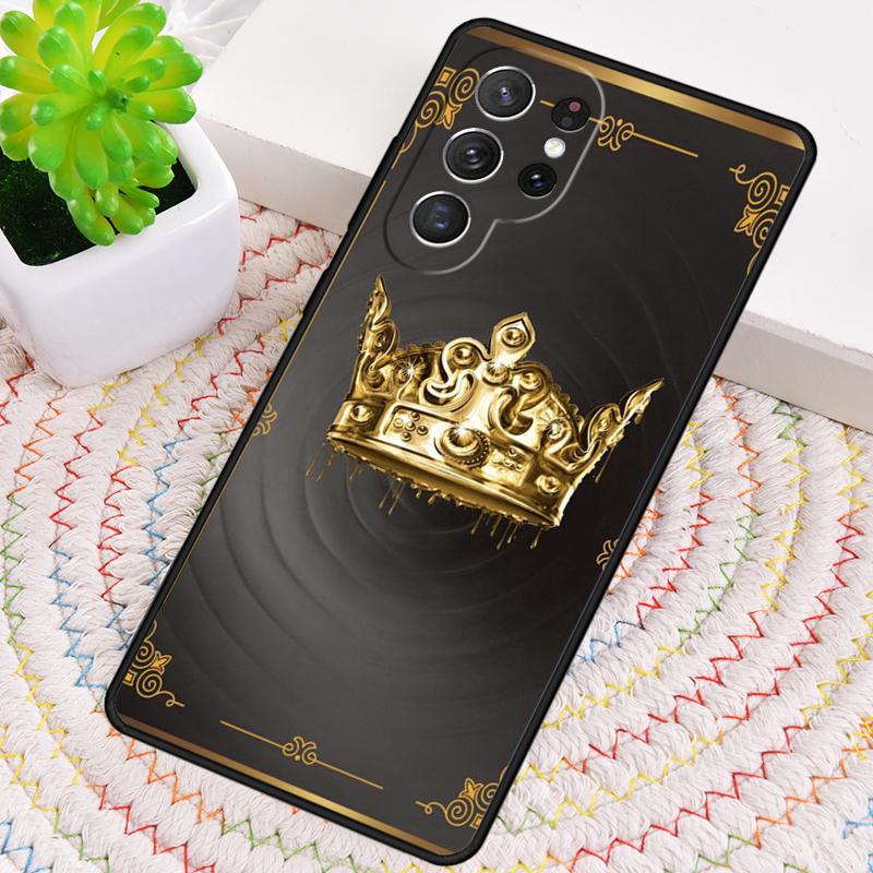 Deluxe Crown Phone Case for Samsung Galaxy note 10 pro S26 Ultra S23 S24 FE S25 S21 S22 PLUS shockproof Cove