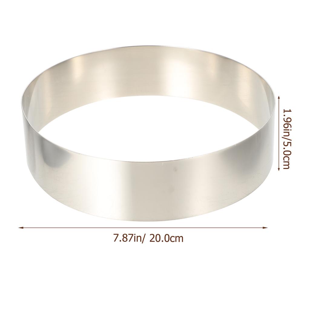 3 Pcs Stainless Steel Mousse Mold Cake Household Reusable Cheese Baking Tool Kitchen Smooth Edges