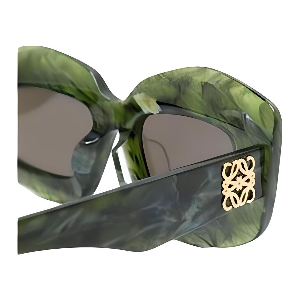 Loewe Logo Acetate Irregular Frame Sunglasses Women sunglasses Green LW40114I96E