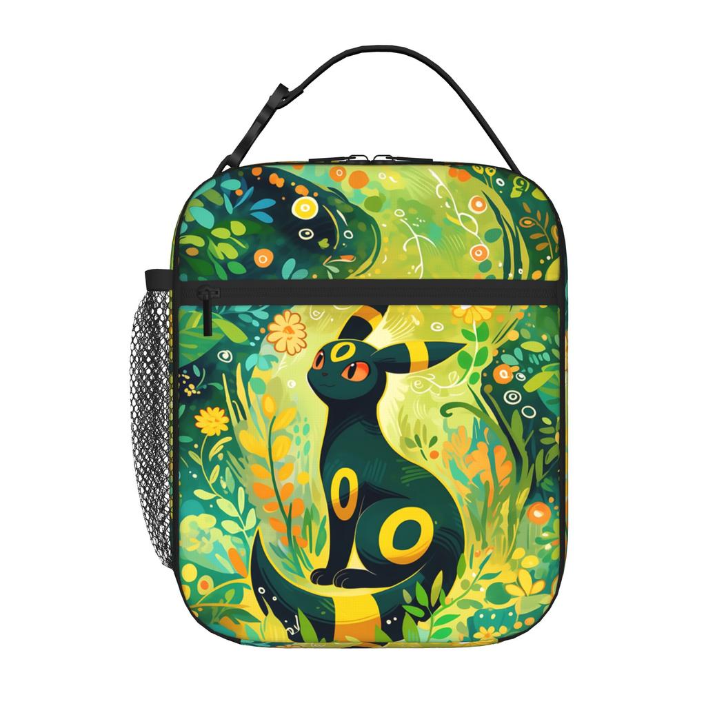 Pokemon Insulated Lunch Bag Meal Pack Rice Bag Eevee Eeveelution Bolsa Student Bento Lunch Handbag Insulation