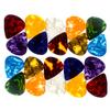 20Pcs Acoustic Guitar Bass Pick 4 Different Thickness Plectrums Electric Guitar Pick Heart Shaped Guitar Pick Durable