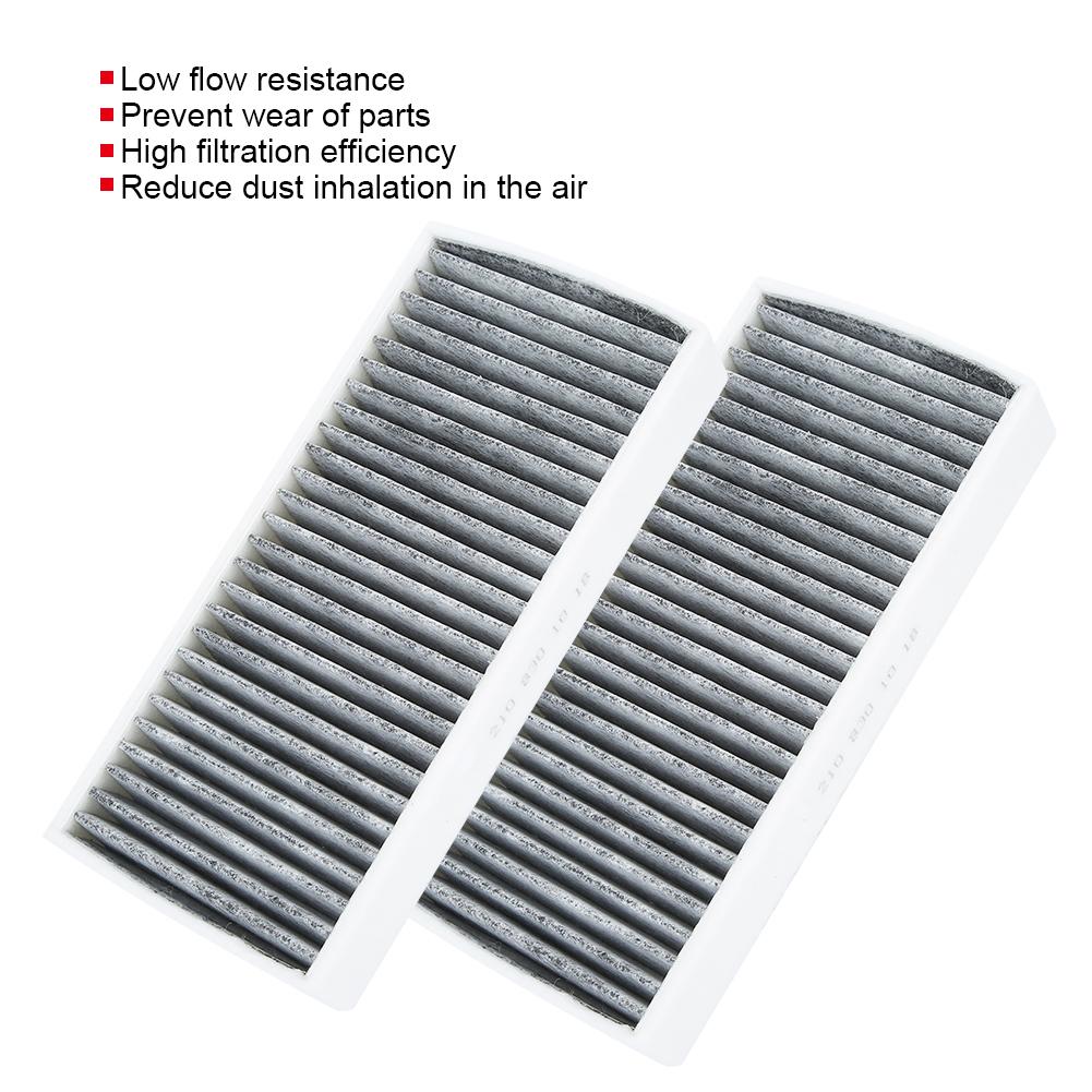 2pcs Car Cabin Air Conditioning Filter A2108300018 Replacement Fits for Mercedes Benz E Class W210