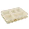 Biodegradable 5-Compartment Meal Prep Containers with Lids