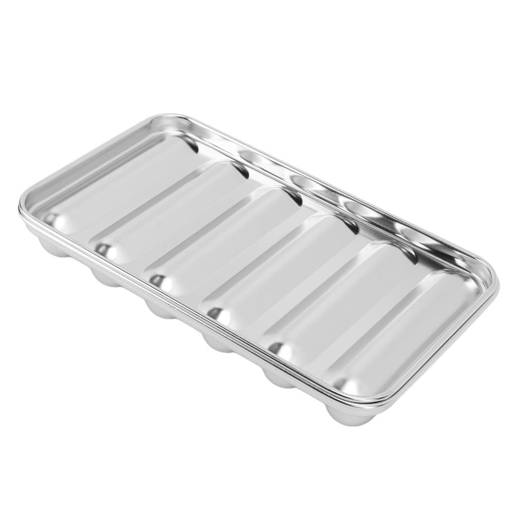 304 Stainless Steel Hot Dog Mold Silver Sausage Baking Mold Durable Sausage Mold Home Kitchen
