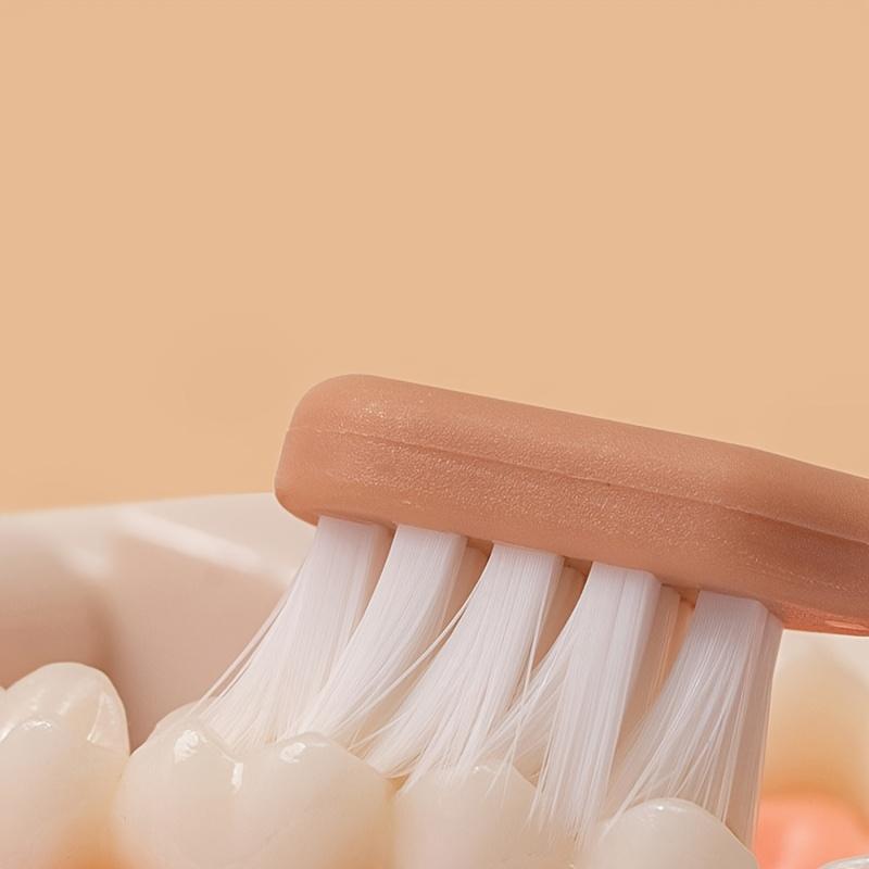 Cute Cartoon Toothbrush with Ultra-fine Soft Bristles, Gentle for Sensitive Gums. Non-slip Handle and Small Brush Head for Deep Oral Cleaning.