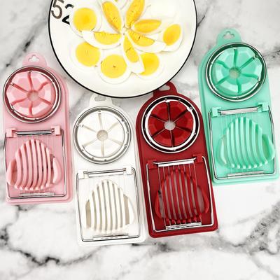 Tăiător de ouă 3 în 1 cu orificiu pentru agățat Sârmă de tăiere detașabilă de calitate alimentară fără BPA Tocător de ouă fierte Accesorii de bucătărie