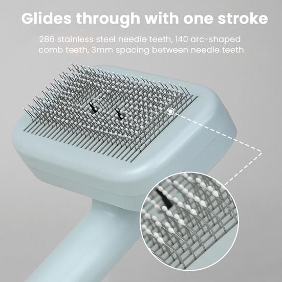 Haustier Ionenbürste Haustierhaarkamm mit Dual-Ionen-Generator Selbstreinigende Fellpflege