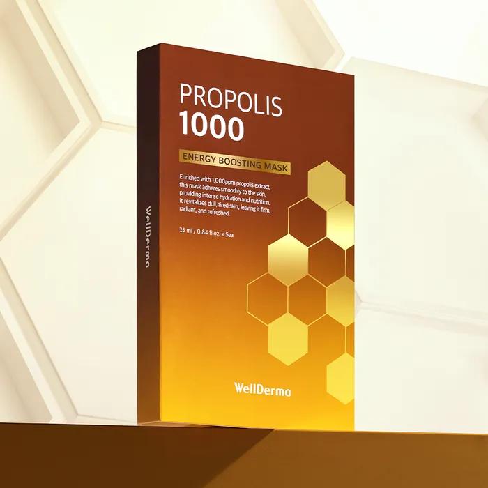 Welderma Propolis 1000 Energy Boosting Mask 1 Box (5 Sheets)