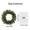 50cm Christmas Wreath Artificial Flower Decoration Wreath Door Hanging Wall Hanging