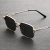 Trendy Fashion Men's Sunglasses Metal Square Frame Casual Simple Accessories  Sunglasses